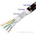 Nylon trenzado el cable de parche de Internet CAT7 CABLE CABLE ETHERNET Cable RJ45 Patch Network Cable